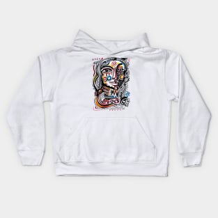 modern face Kids Hoodie